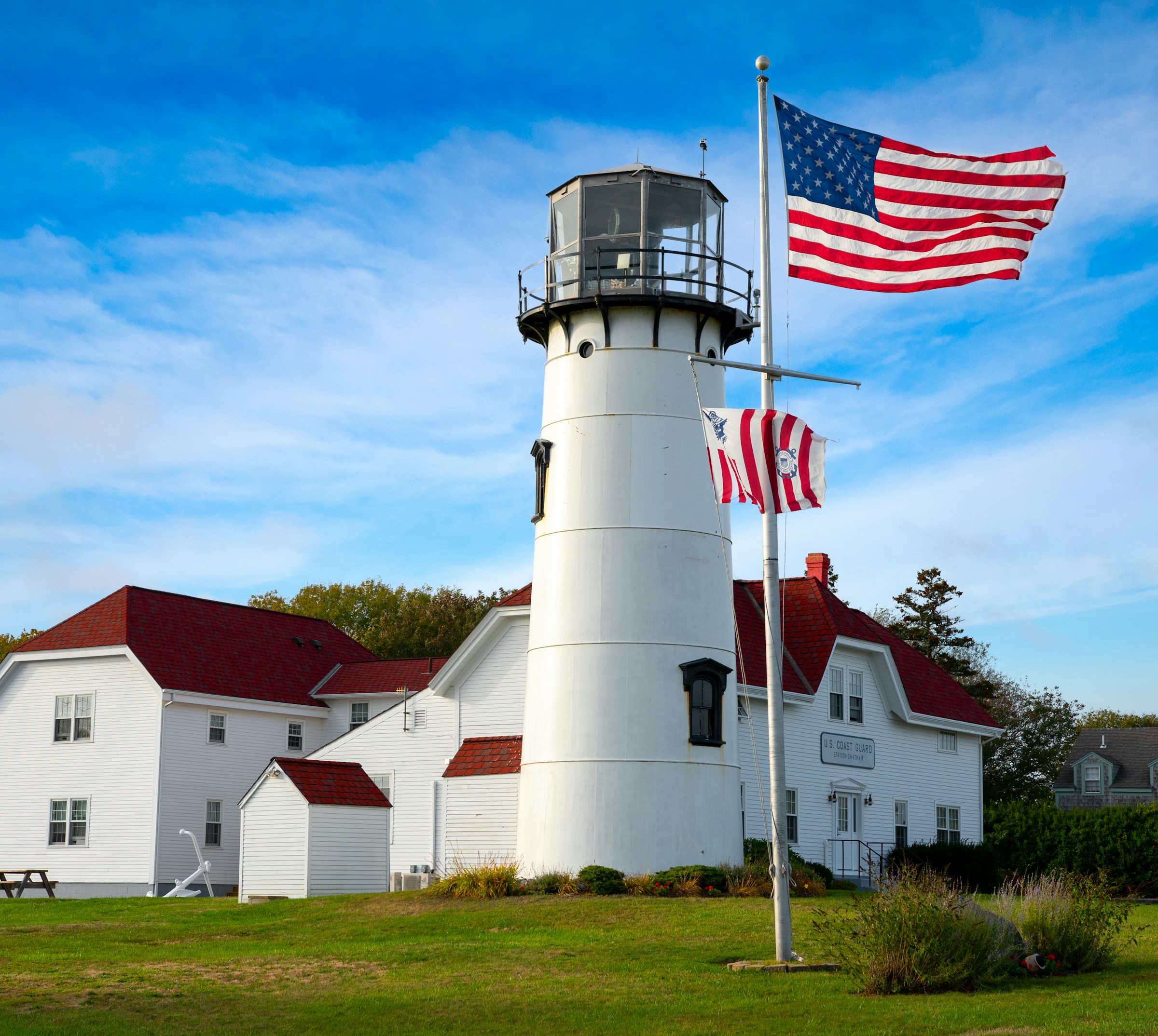 Chatham Coast Guard Lighthouse. Photo by Rusty Watson on Unsplash